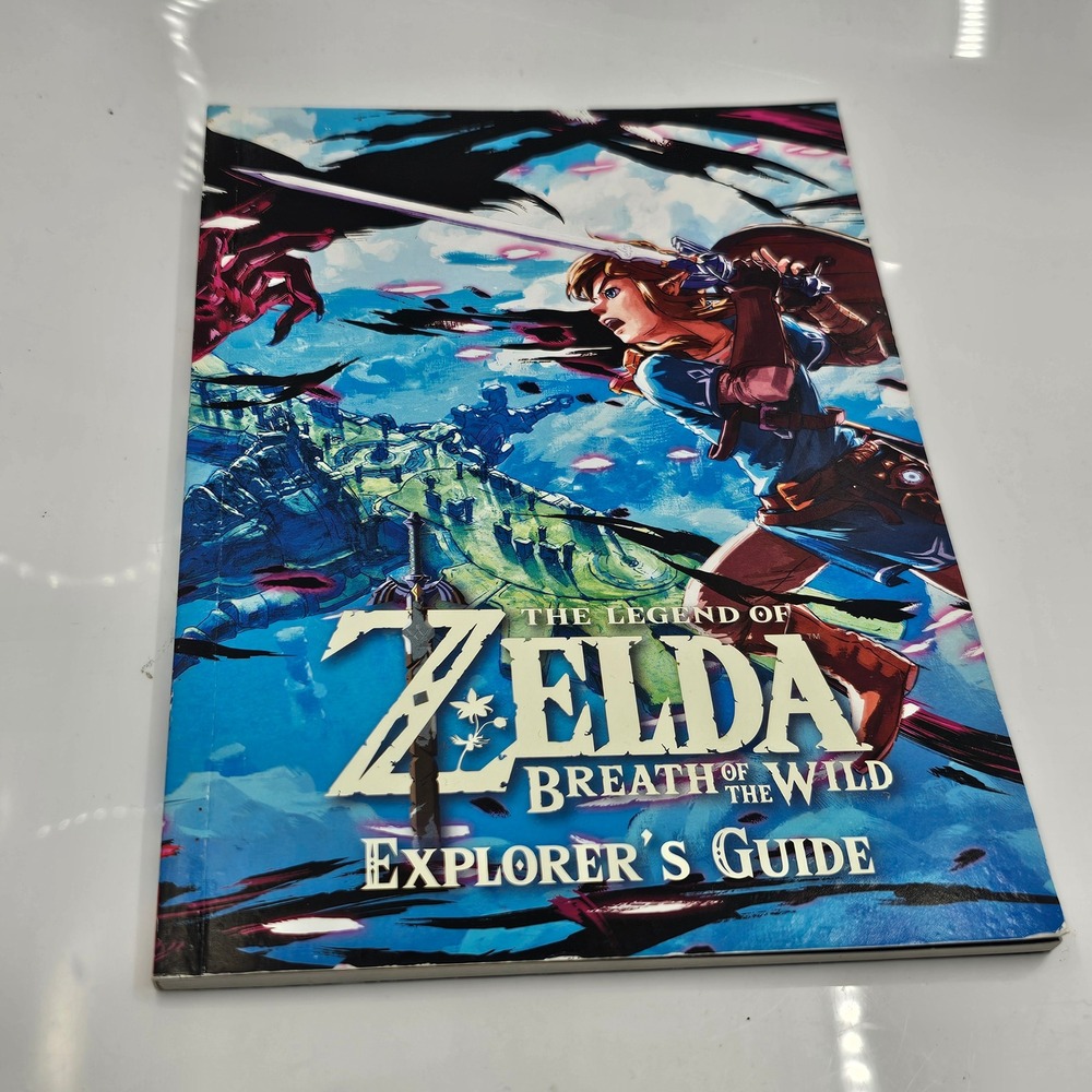 The Legend of Zelda Breath of the Wild Explorer's Guide Nintendo Switch Booklet